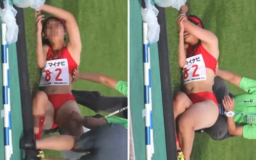 女子高生・陸上部のゴール後の動画、なぜか600万回再生されてしまう・・・