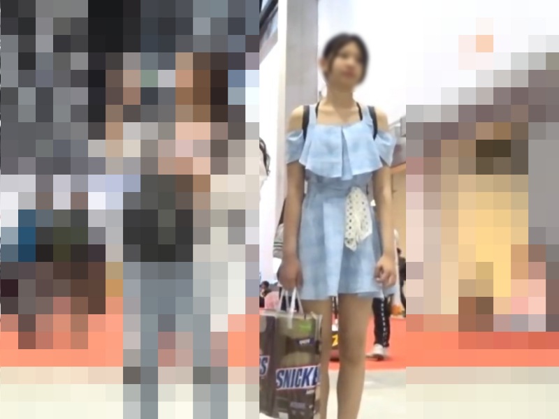 【盗撮動画】ワンチャンJK！頂点を極めた超絶美少女の綿パンツを逆さ撮りした幻のパンチラ動画がこちら