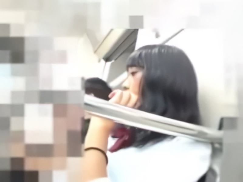 [Voyeur Video] Cute Schoolgirl Gets Her White Satin Panties Filmed Over and Over While Waiting for the Train on the Platform