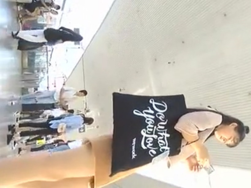 [Voyeur Video] Filmer: "I'm about to film under this cute girl's skirt lol" → Here's the video that was posted online