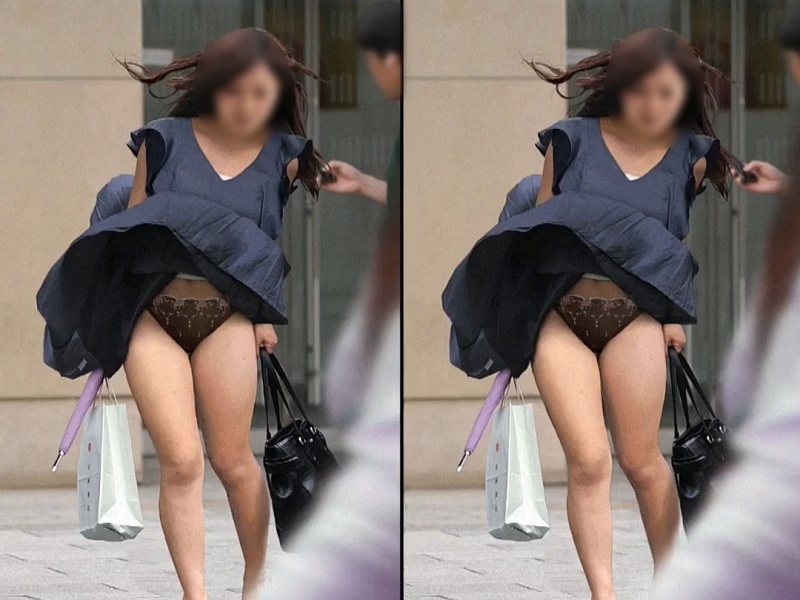 【盗撮動画】銀座のとあるスポットで撮影された風パンチラまとめ！美女揃いでお宝すぎる