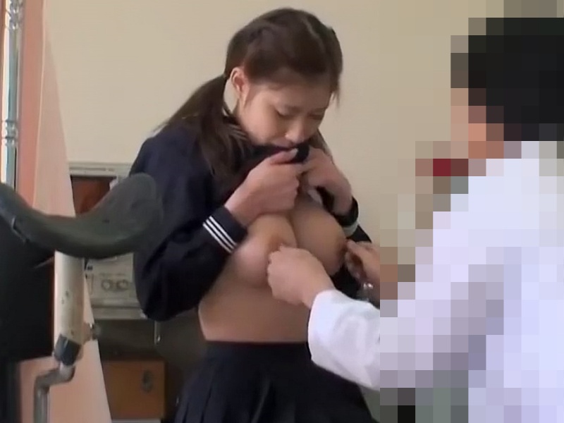 [Voyeur Video] Slender, busty schoolgirl screams in terror as a vibrator is shoved inside her during "molestation therapy"